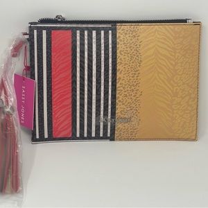 Sassy Jones Clutch Brand New Never Worn with tags/ black/yellow